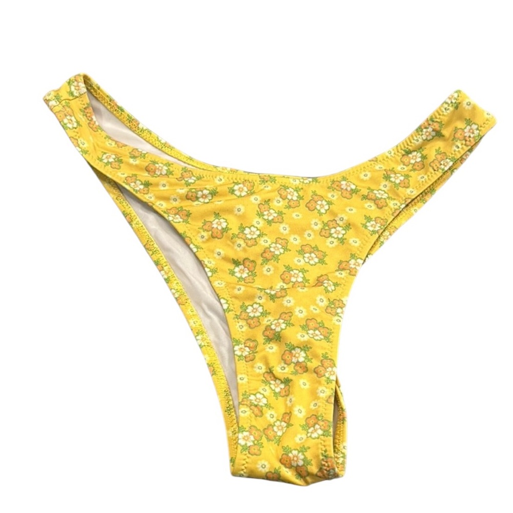 Heavy Manners Yellow Flower Bikini Bottom